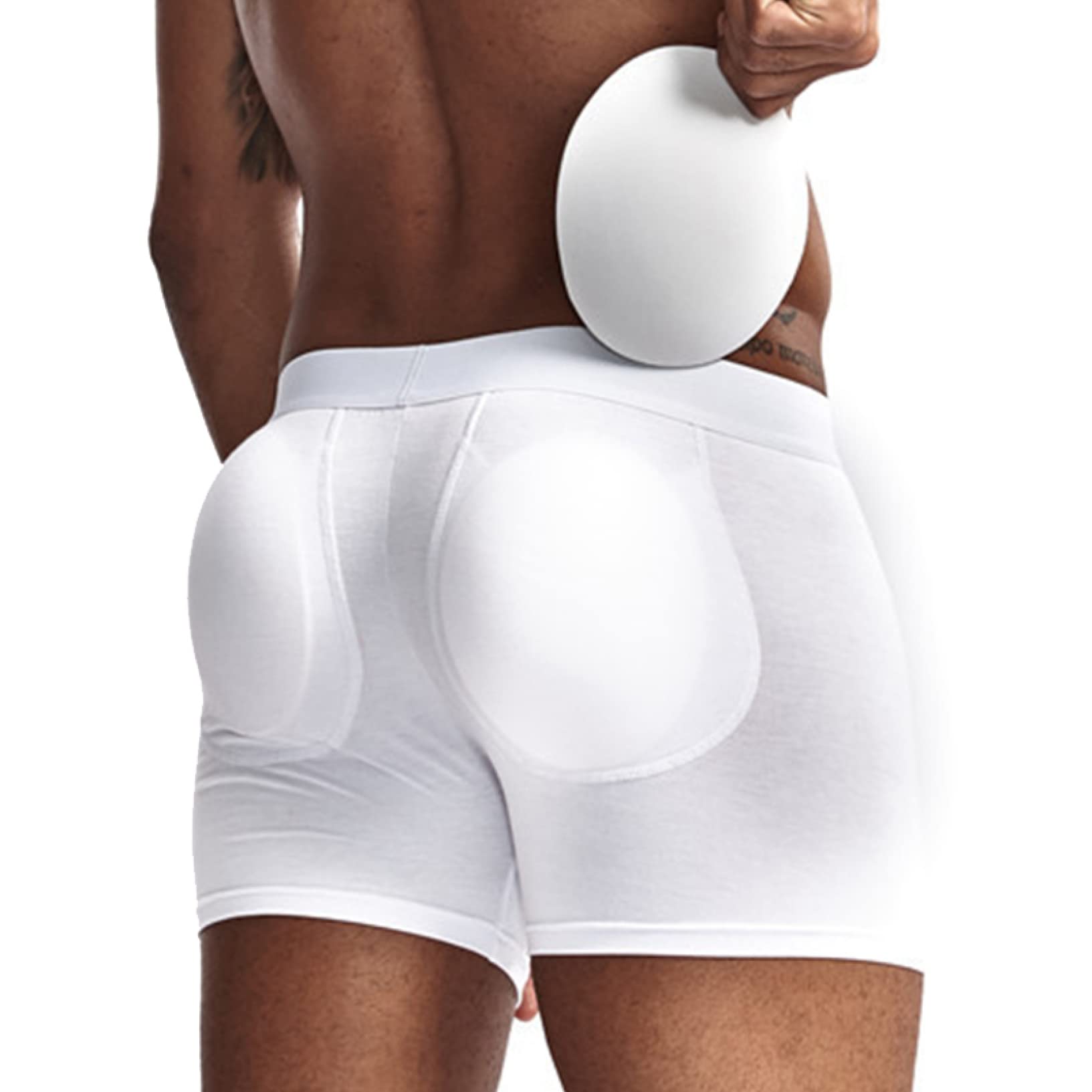 Ropa interior moldeadora para hombre con relleno de glúteos 8
