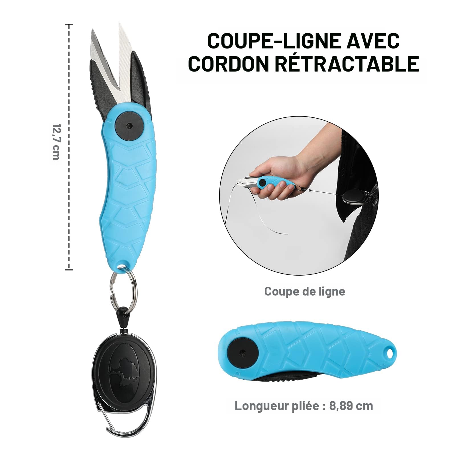 Kit D’outils De Pêche ProAngler 4 Pièces – Couteau à Filet, Pince, Pince à Lèvres, Ciseaux