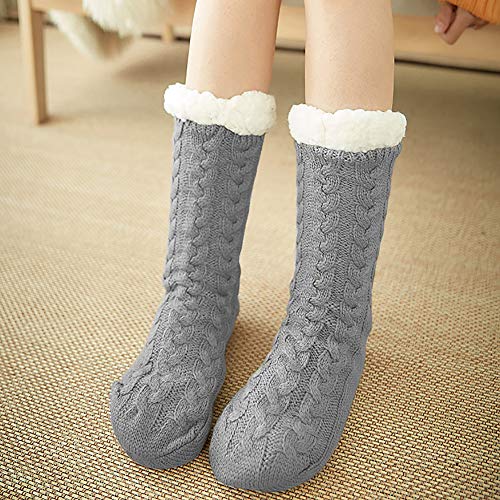 YSense Womens Winter Warm Thick Knit Sherpa Fleece Lined Christmas Cozy