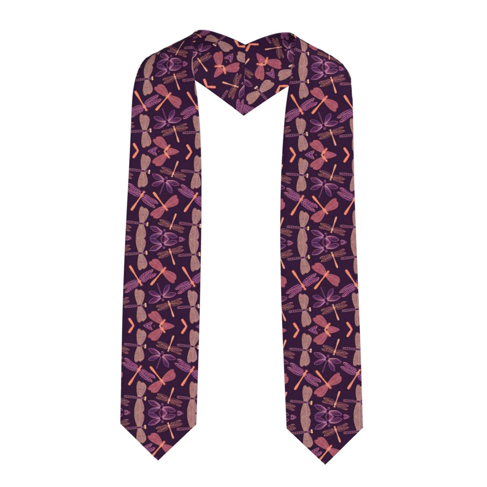 Kfjghhl Purple Dragonfly Graduation Shawl Stole Flag Stole Unisex Sash Honor Clergy Choral Stoles Academic Classic