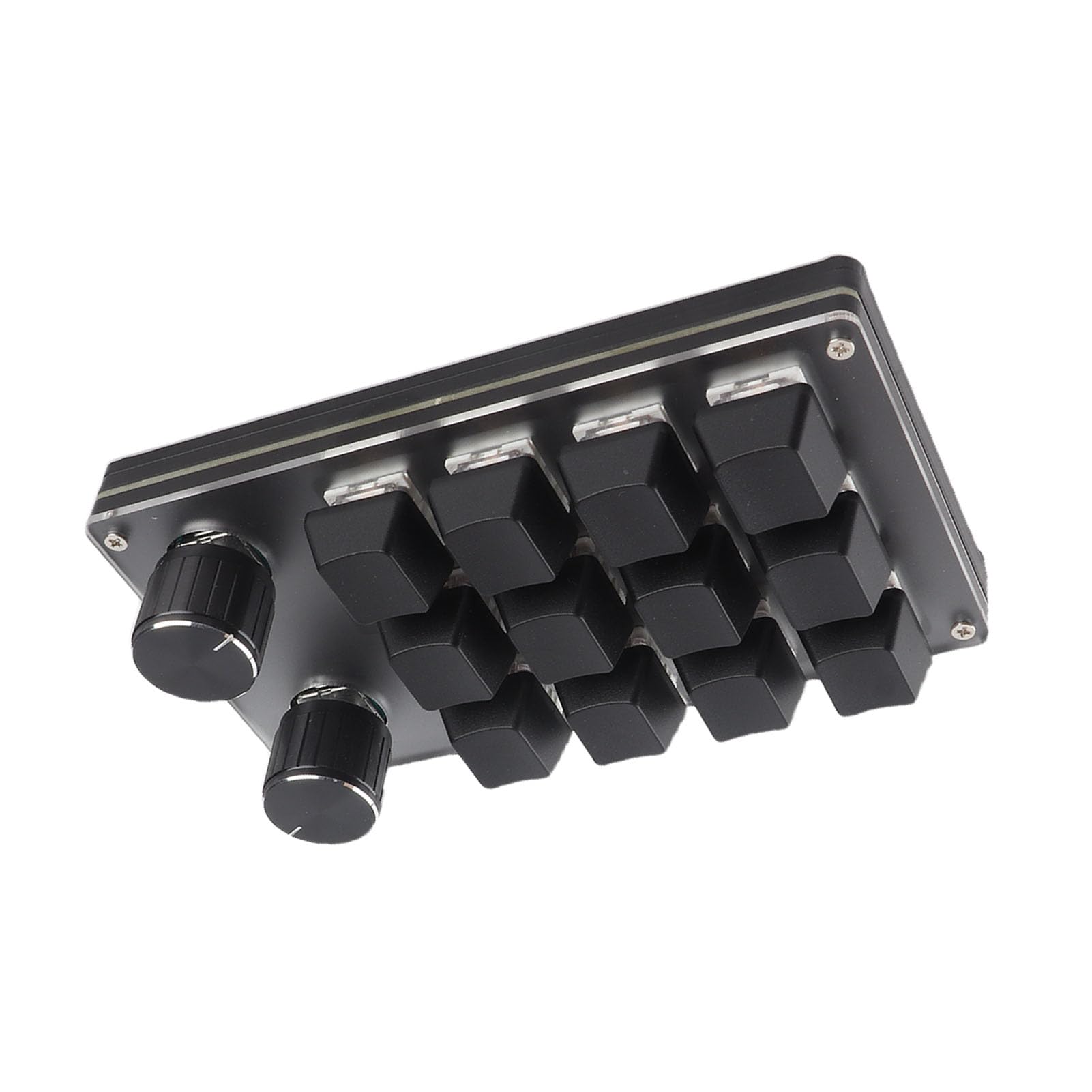 Tastiera Macro Meccanica, Tastierino Numerico USB Programmabile, Tasti, Ergonomico Plug and Play con Manopola Premibile per OS X (12 tasti con 2 manopole)