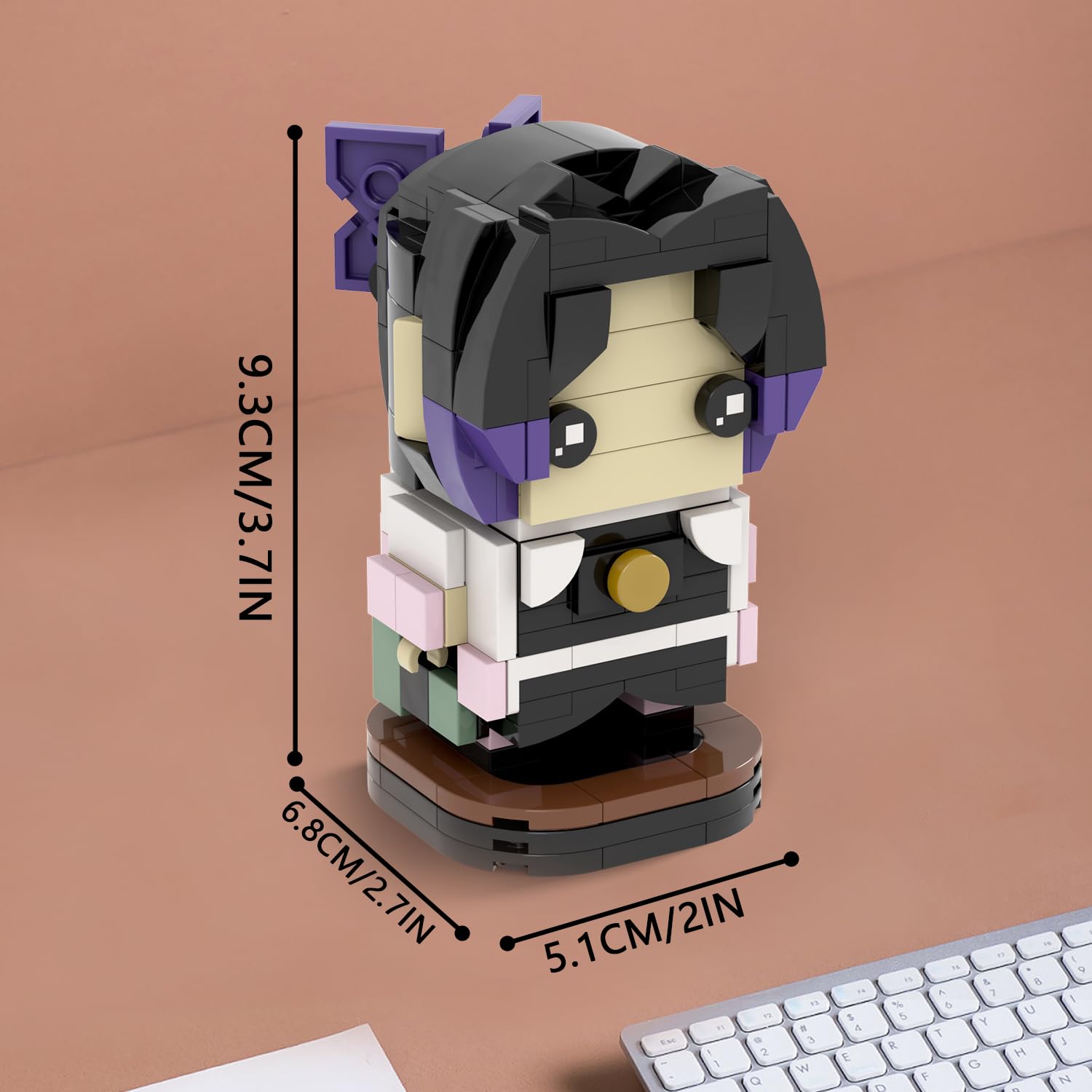 MOOXI-MOC Anime Brick Mini Headz Kochou Shinobu Building Set