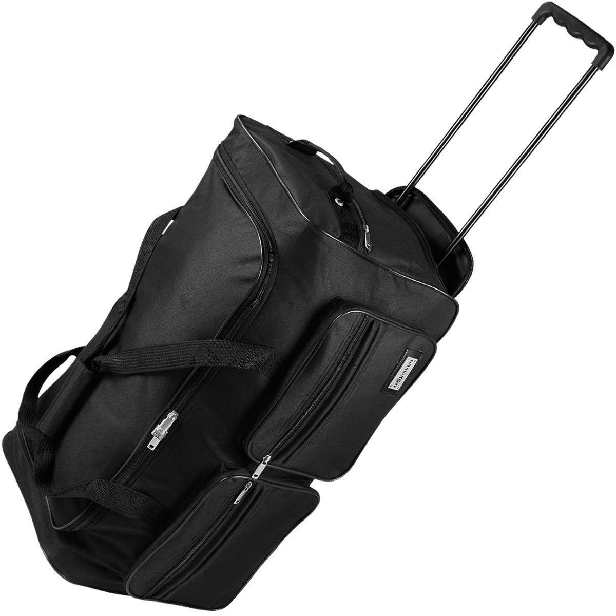 Leonardo® Sac de Voyage à roulettes XXL | 132 L Sac de Sport | Sac á Bagage Grande | Sac de Voyage Pliable pour Homme & Femme | Solide & Léger, Design Sportif | 81,5x39x41,5 cm | Noir