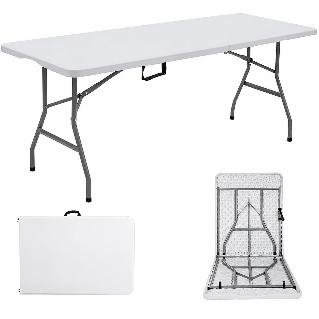 ACCURATE Heavy Duty Folding Table, Premium Quality Camping Table for Outdoor & Indoor Use for BBQ| Picnic| Garden| Office Party| Camping Activity