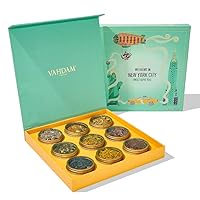 VAHDAM, Weekend In New York - Confezione Regalo Di Tè Di - Assortimento Di Tè 9 Tisane