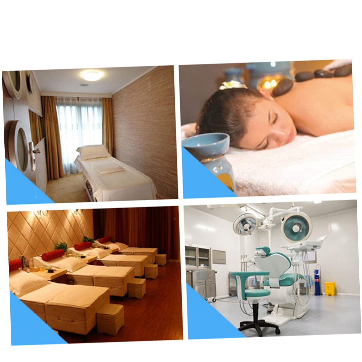 TOVINANNA 100 Sheets Spa Massage Pillow Cover Face Masks Skincare Sheet for Beauty Salon Non-Woven Fabric Face Mask Pillow Towel