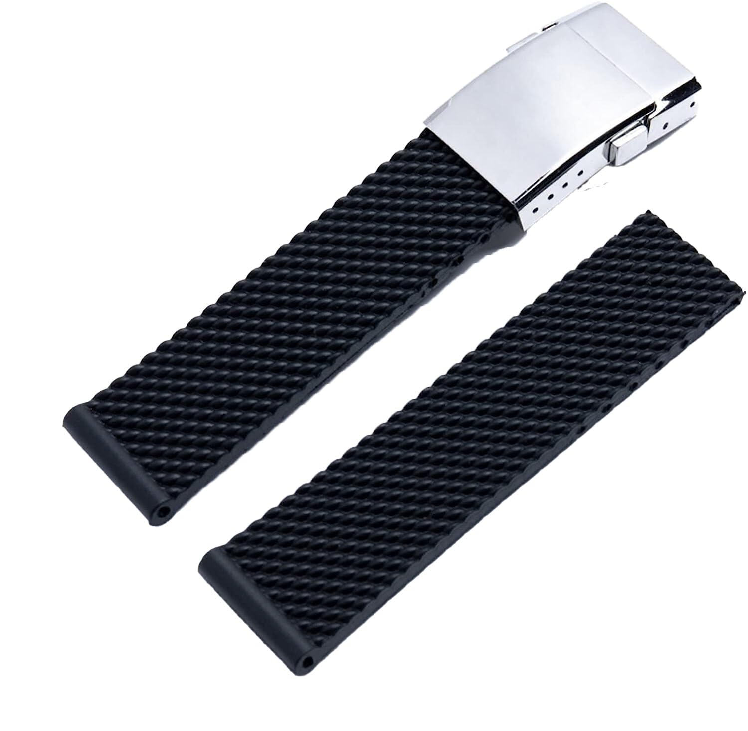 hooson Rubber Watch Band For Breitling Strap WatchBand Bracelet 22mm 24mm