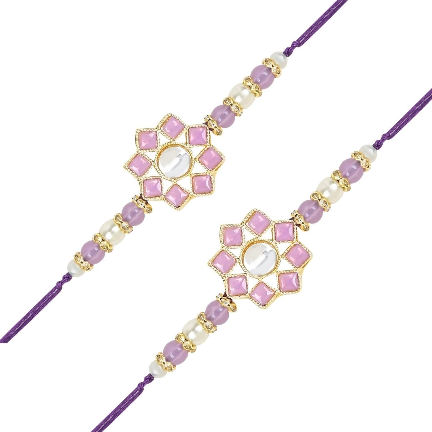 I Jewels Pearl & Kundan Designer Bhaiya Rakhi With Roli Chawal for Brother/Bro/Men with Rakshabandhan Card (R108Pu-3) (Pack of 3) (B0CB4MBGRZ) Amazon Price History, Amazon Price Tracker