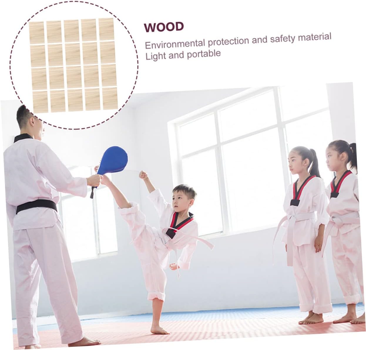 20pcs Taekwondo Breaking Boards Professional Karate Chop Plank Karate Board for Boys and Girls Practice Taekwondo