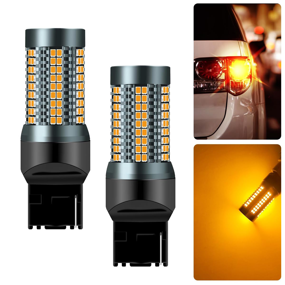 Amazon | S25 LED シングル BA15S LED 無極性 2個セット ウィンカー 