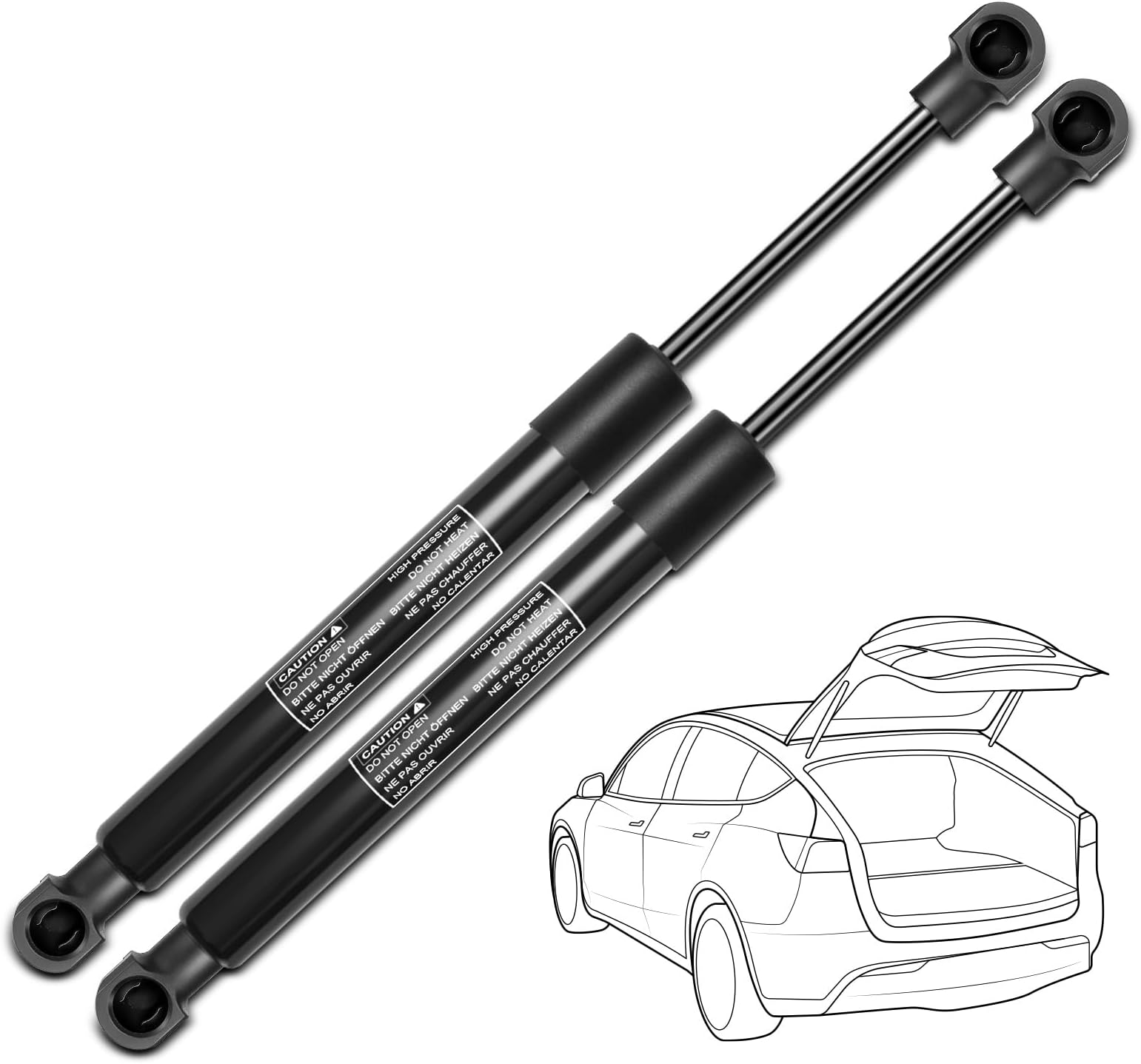 Set of 2 Tailgate Trunk Lid Lift Support Liftgate Shock Struts for BMW E85 Z4 Convertible 2003-2008