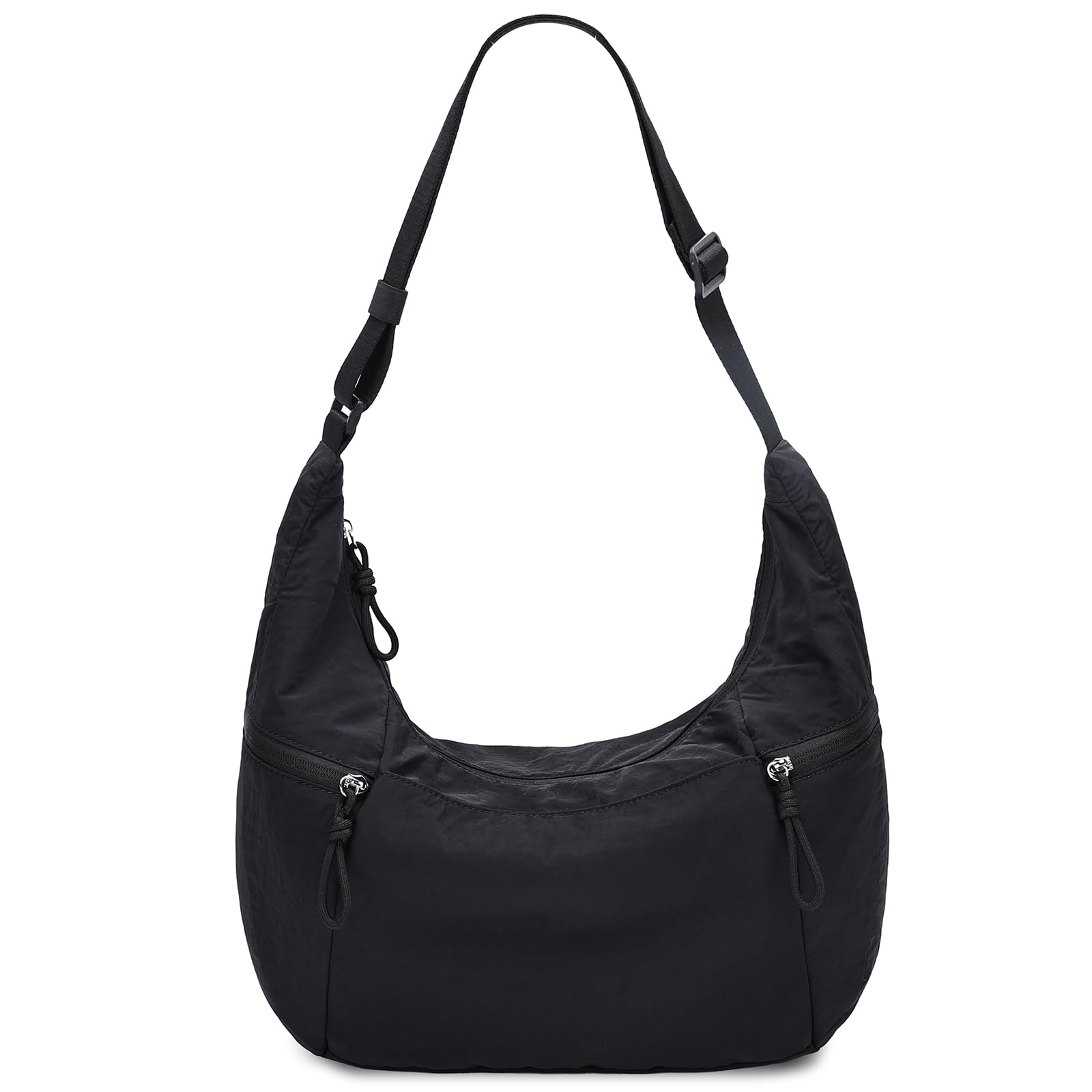 VASCHY Torba crossbody, półksiężyc, dla kobiet, na co dzień, lekka, nylonowa, średnia, luźna, hobo, torebka, na podróż, siłownię, do pracy, na uczelnię