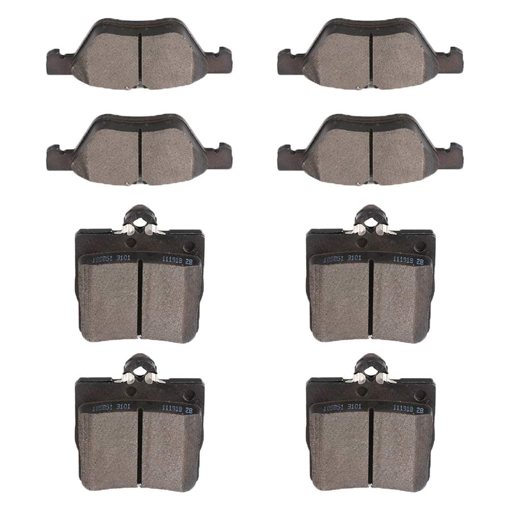 cciyu D853 D779 Front &amp; Rear Professional Ceramic Brake Pads Set fit For 2004-2008 For Chrysler Crossfire,2001-2004 For Mercedes-Benz SLK320