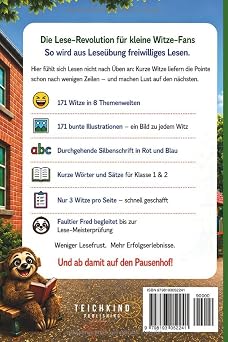 Erstlesebuch: Die coolsten Witze für den Pausenhof - Lachen Lesen Lernen - mit bunter Silbenschrift spielerisch durch die 1. Klasse: Das Witzebuch für Erstleser