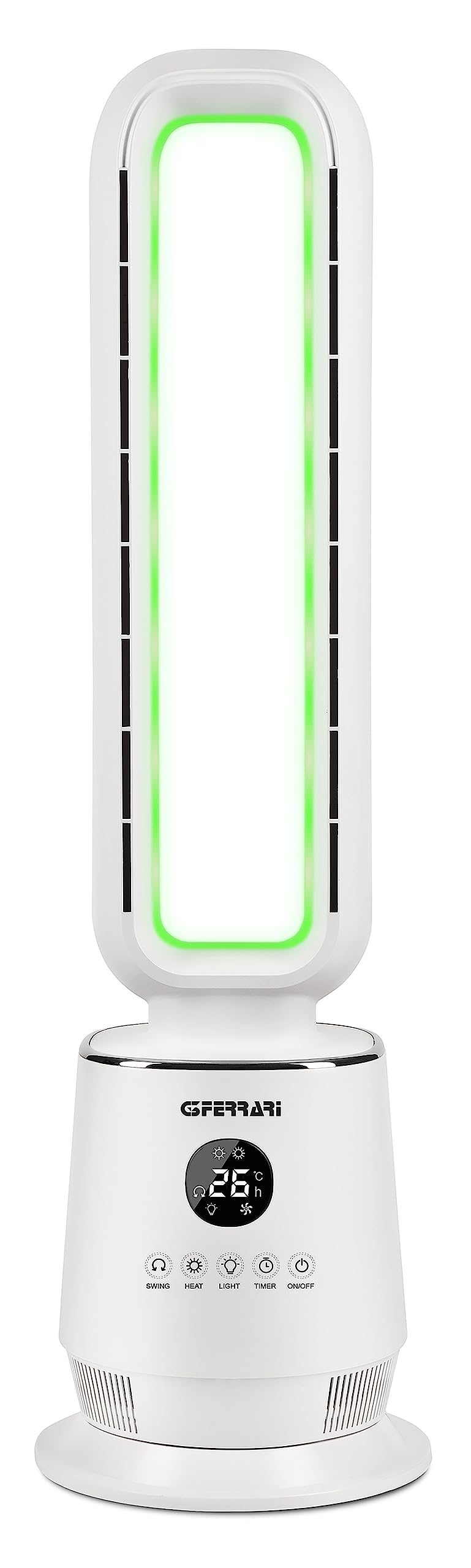 G3 Ferrari G60032 Termoventilatore Ceramico senza Pale, 2000 Watt, programmabile, 16-36°C, Bianco