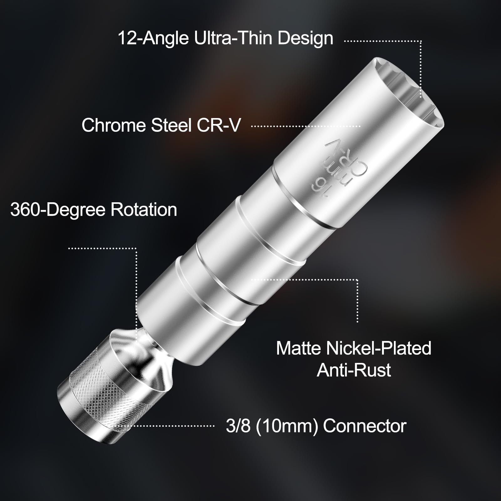 Chiave Candela Magnetica 14mm E 16mm Universale - Per Auto, Moto, Camion E Macchine Edili - Foto 2