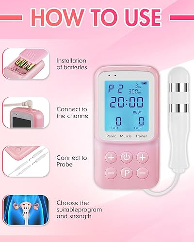 Miniatura 4 de Kegel - Ejercitador muscular del suelo pélvico para Kegels automáticos, estimulador de incontinencia, ejercicio con sonda para mujeres, dispositivo