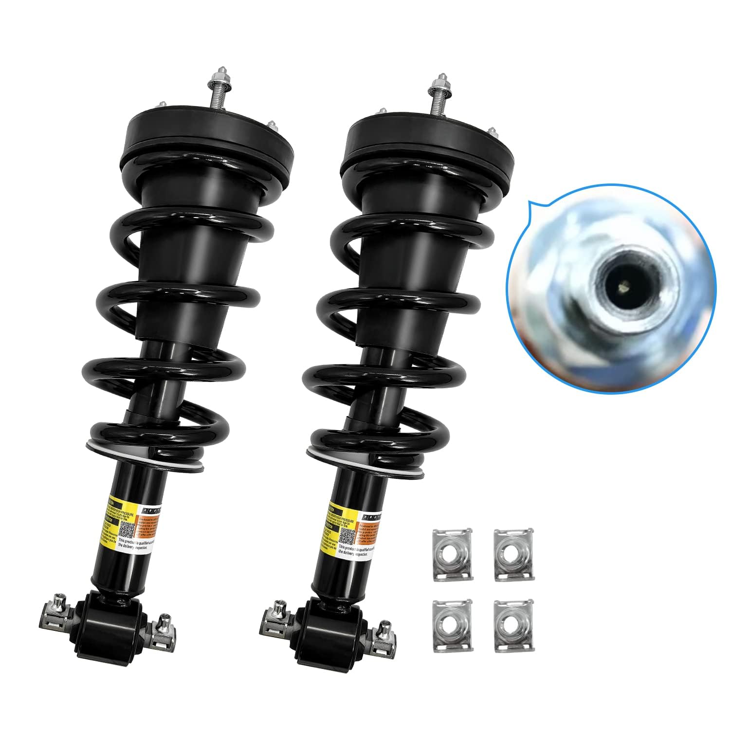 Photo 1 of 580-435 19353951 Pair Front Shock Struts Absorber Assembly w/Sensor 2007-2014 for Cadillac Escalade EXT ESV, Chevy Tahoe Suburban Silverado Avalanche, GMC Sierra Yukon XL 580-433 580-432