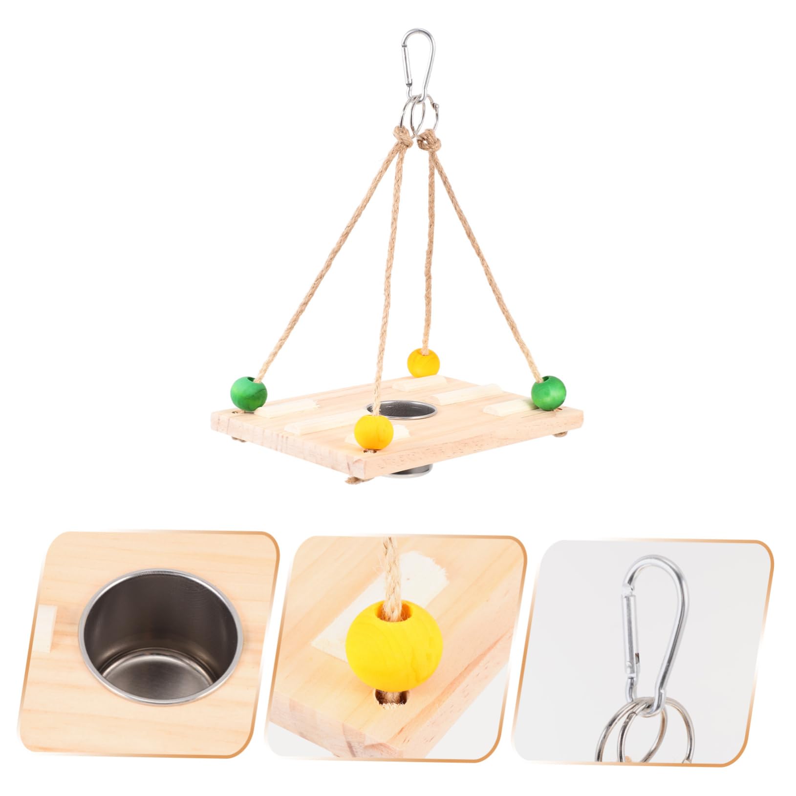 SUPVOX 5pezzi Mangiatoia Per Alimentare Per Pappagalli e Piccole Dimensioni e Facile Appendere