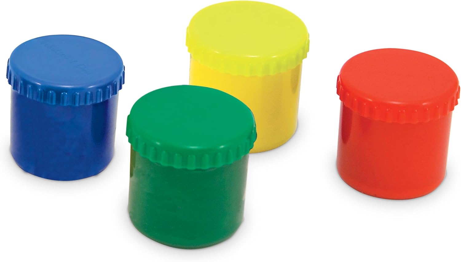 Melissa & Doug Finger Paint Set (4 pcs) - Red, Yellow, Blue, Green