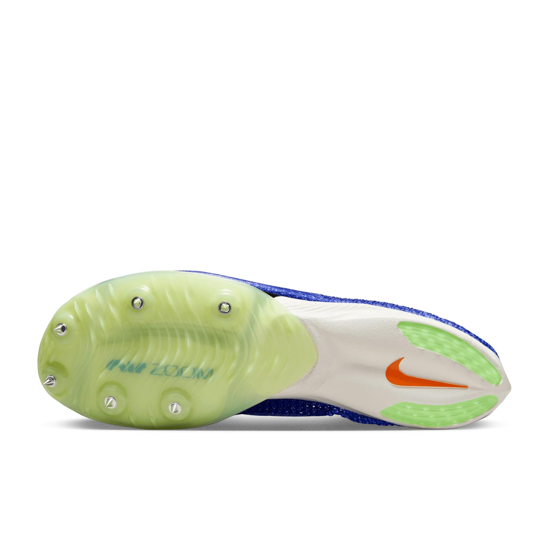 Nike Air Zoom Victory Track & Field Distance Spikes (CD4385-400, Racer Blue/Safety Orange/Lime Blast/White) Size 10