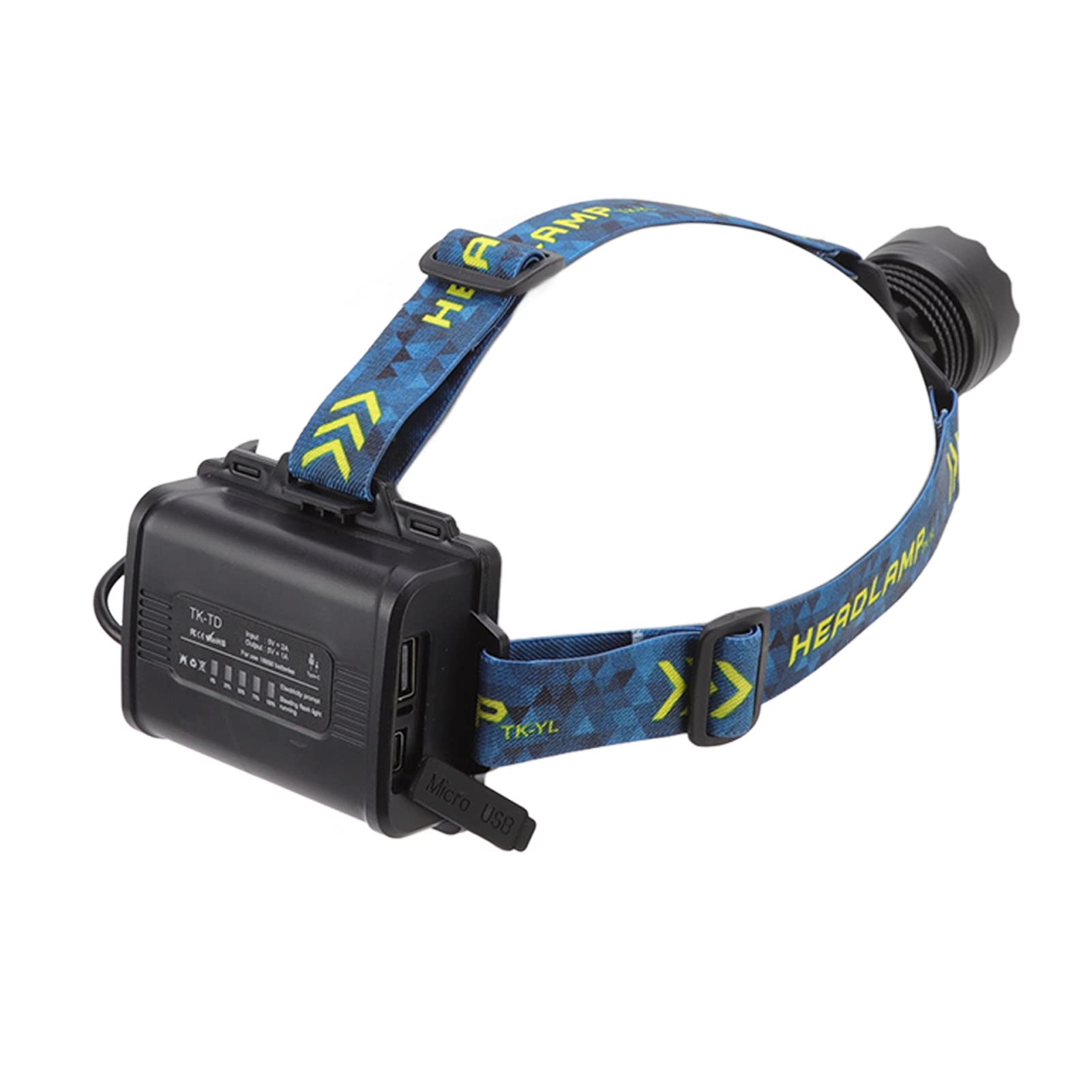 AMONIDA Lampe Frontale USB 3000lm étanche et Rechargeable pour les