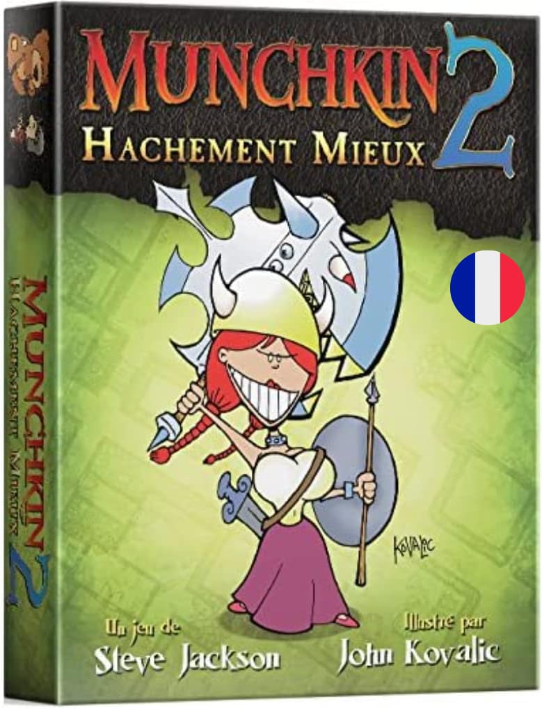 Asmodee - Munchkin - Extension 2 : Hachement Mieux | Jeu de Cartes Humour