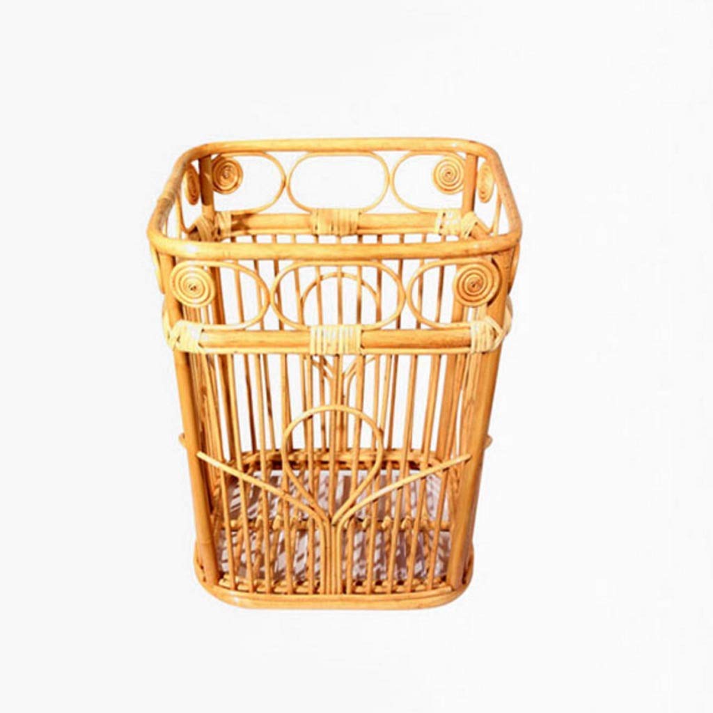 Buy T Can Creative Vintage Rattan Waste T Can Bins Indoor Dustbins