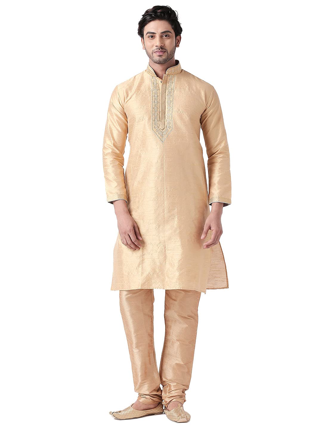 Riyaz Gangji Libas Cotton Blend Straight Ethnic Kurta For Men