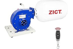 1 HP Wall-Mounted Dust Collector for Superior Woodworking Dust Collection