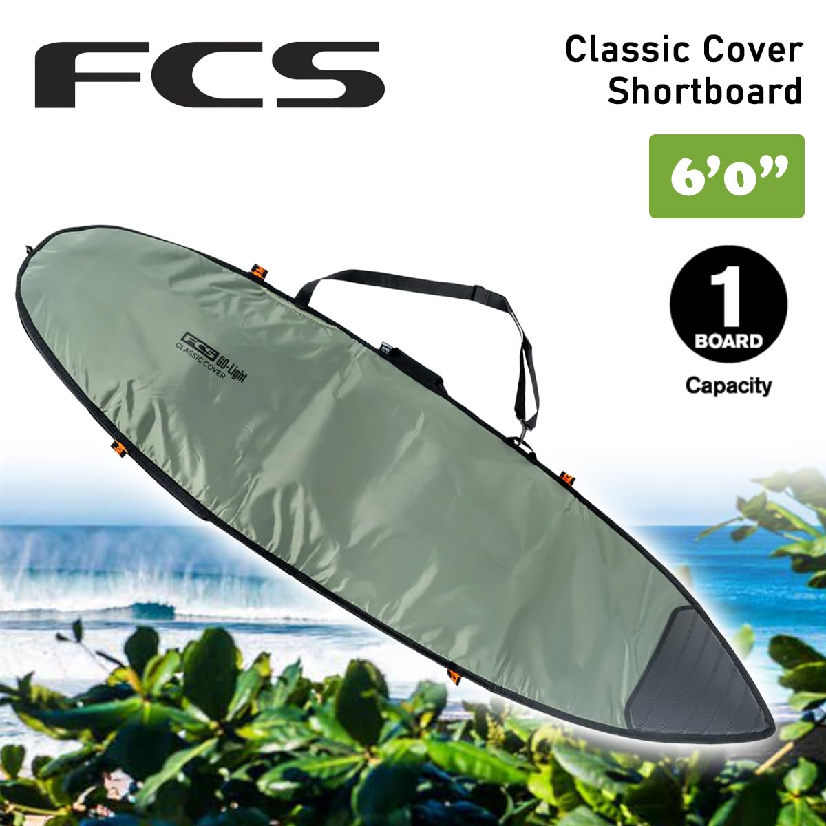 Amazon | FCS ボードケース ハードケース 6'0” 6.0 クラシック カバー