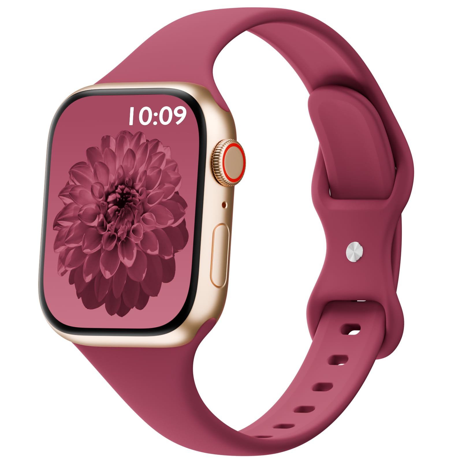 Thin Sport Silicone Slim Band Compatible with Apple Watch Bands Women Men