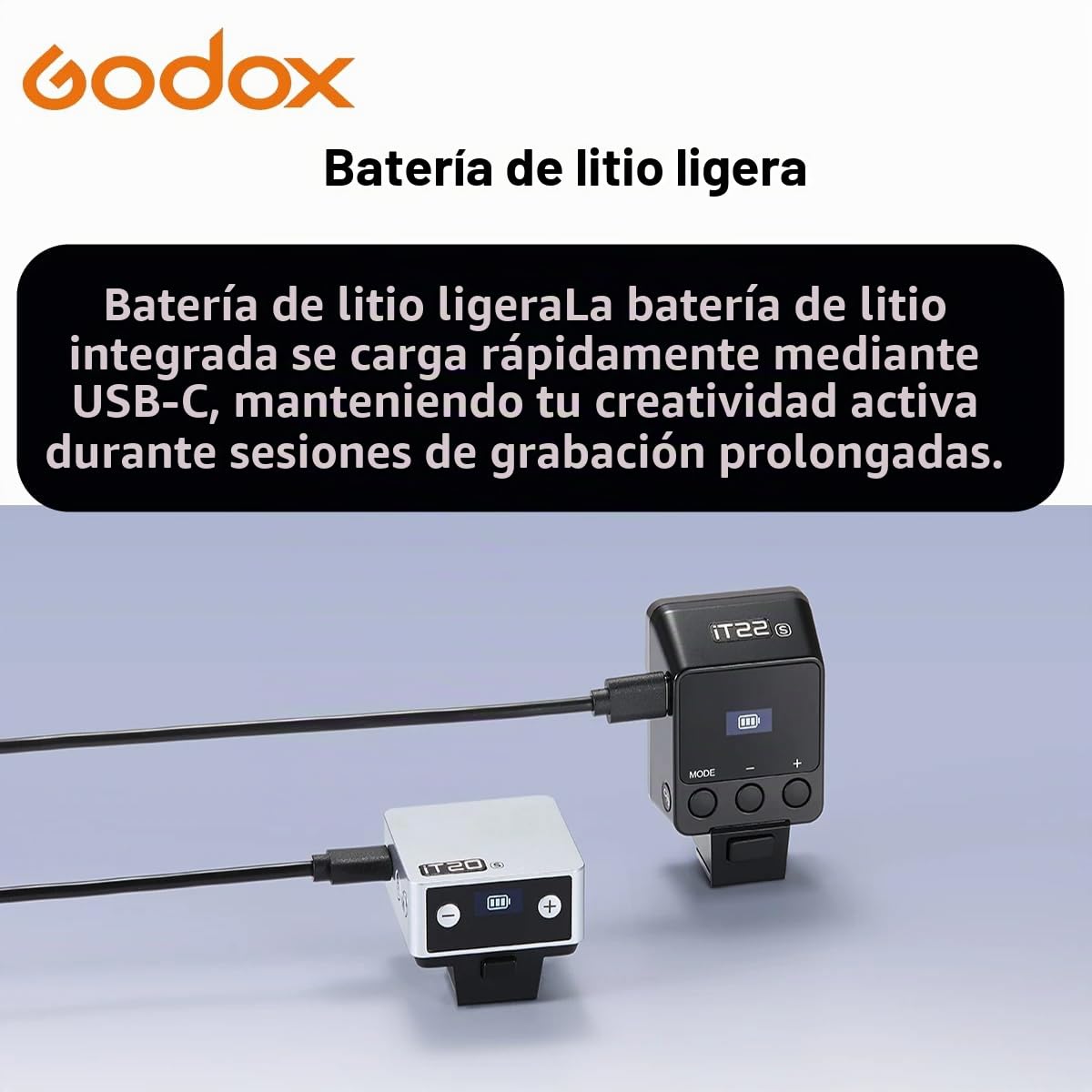 Flash Godox IT22 C para Canon, IT22C ETTL II Mini Flash Camera, Compatible con Cámara Canon EOS R RP R5 R6 R3 R7 R8 R10 R100 M3 M5 M6 M50 R5 Mark II R6 Mark II