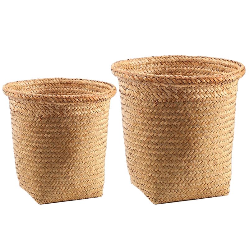 Paniers de rangement en jonc de mer tressé FOMIYES pour embellir le salon et la chambre