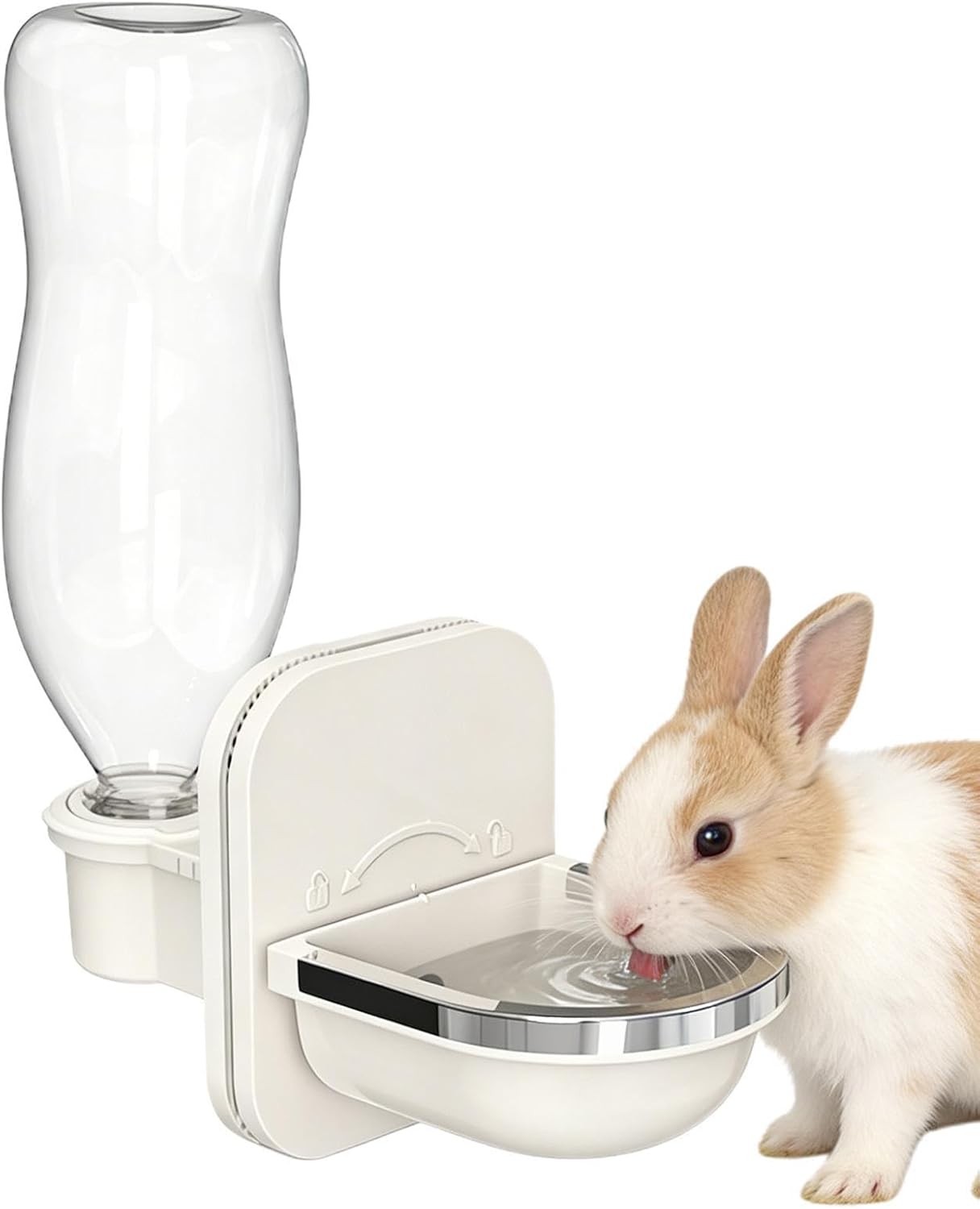 Dog Water Dispenser - Anti-Drip Leakproof Pet Drinking Feeder Space-Saving Small | Water Dispenser for Dogs for Cat Ferret Hamsters Squirrel Hedgehog Bunny Rabbits Chinchilla