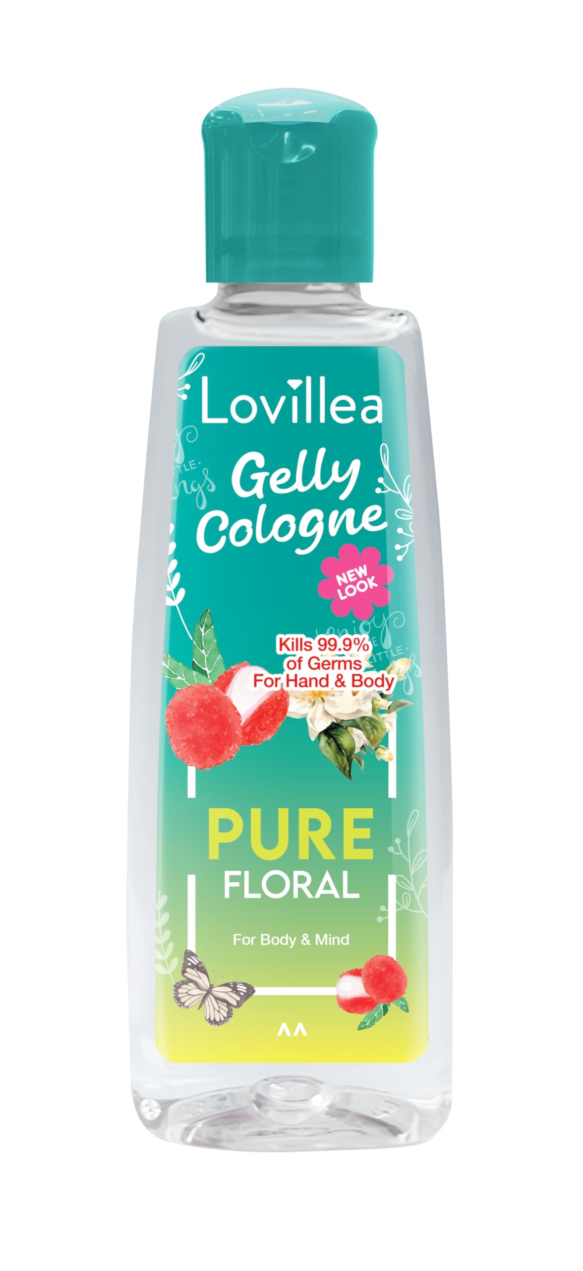 Lovillea Gelly Cologne Pure Floral For Women | Eau De Cologne | Scent of Delightful Fruity and Rose Floral | 200ml