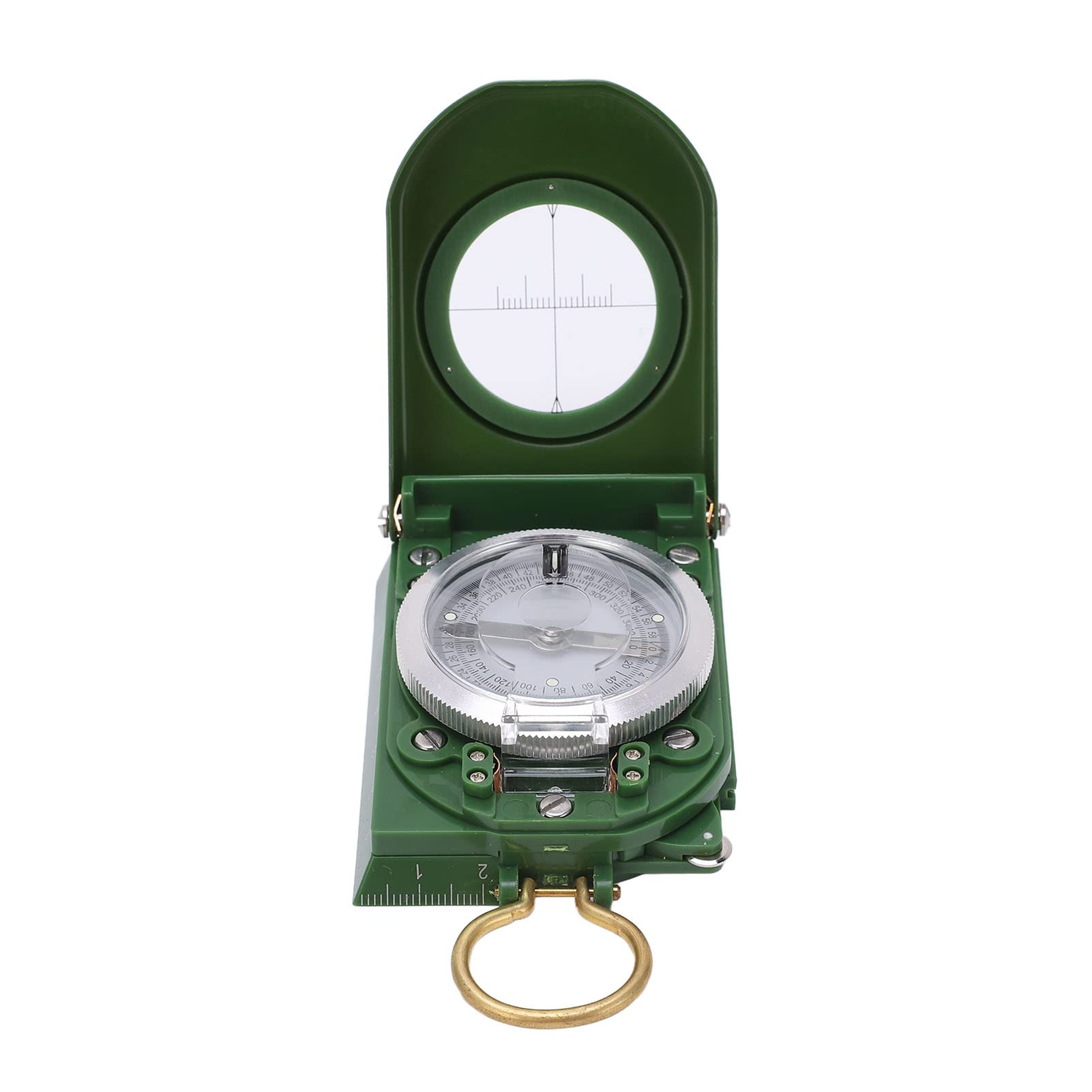Boussole de Survie en randonnée, Boussole Lensatic avec étui de Transport, Conception entièrement scellée, réutilisable pour Le Camping, la randonnée