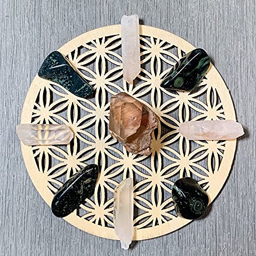 Giilayky 10 Pezzi Fiore della Vita Taglio Beermat