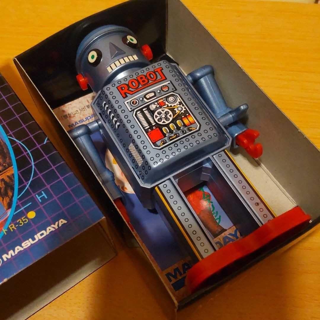 Amazon.co.jp: マスダヤ ブリキ ロボット R35 ミニ カタログ付き