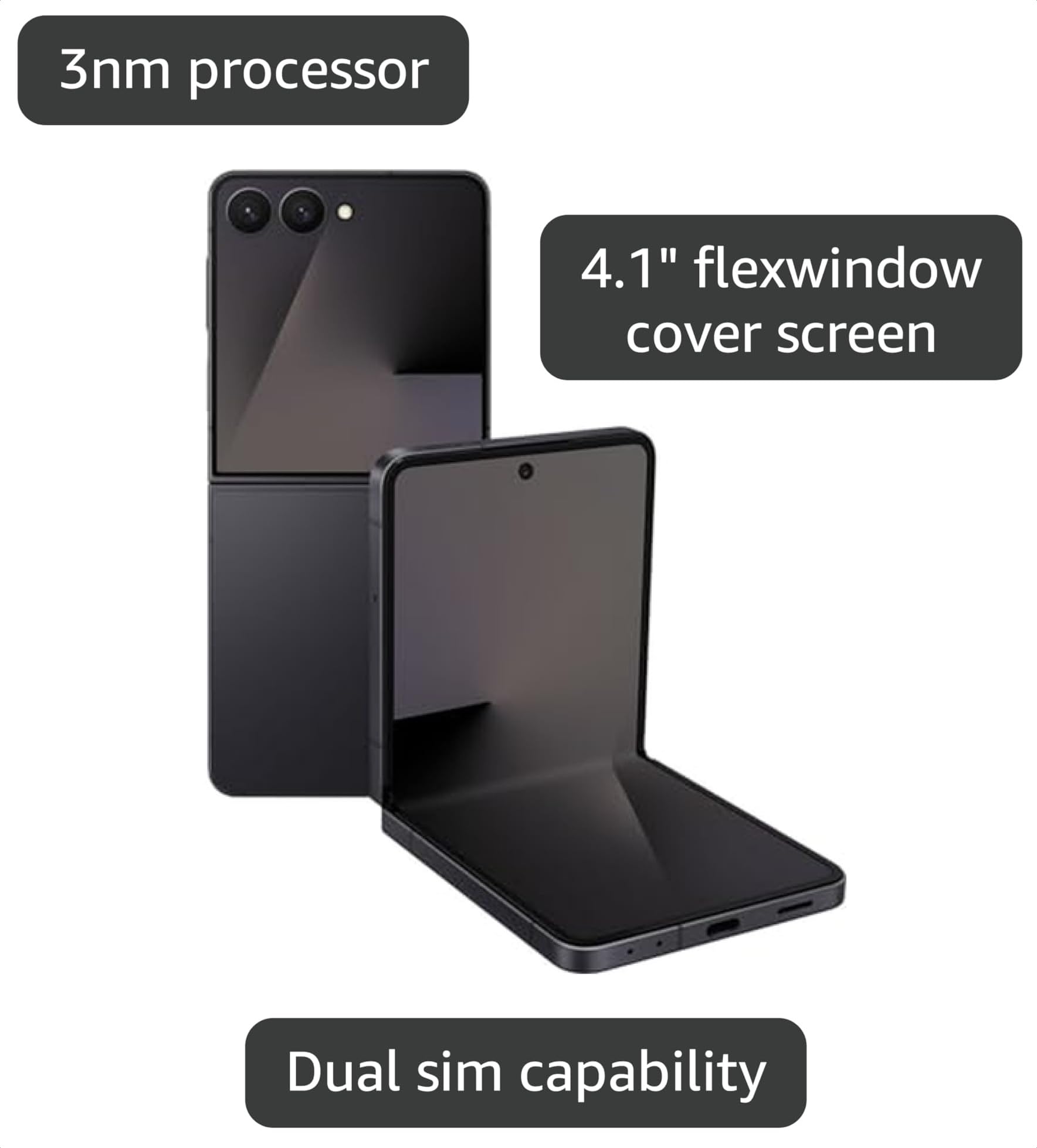 Amazon.com: Samsung Galaxy Z Flip7 Cell Phone, 512GB AI Smartphone