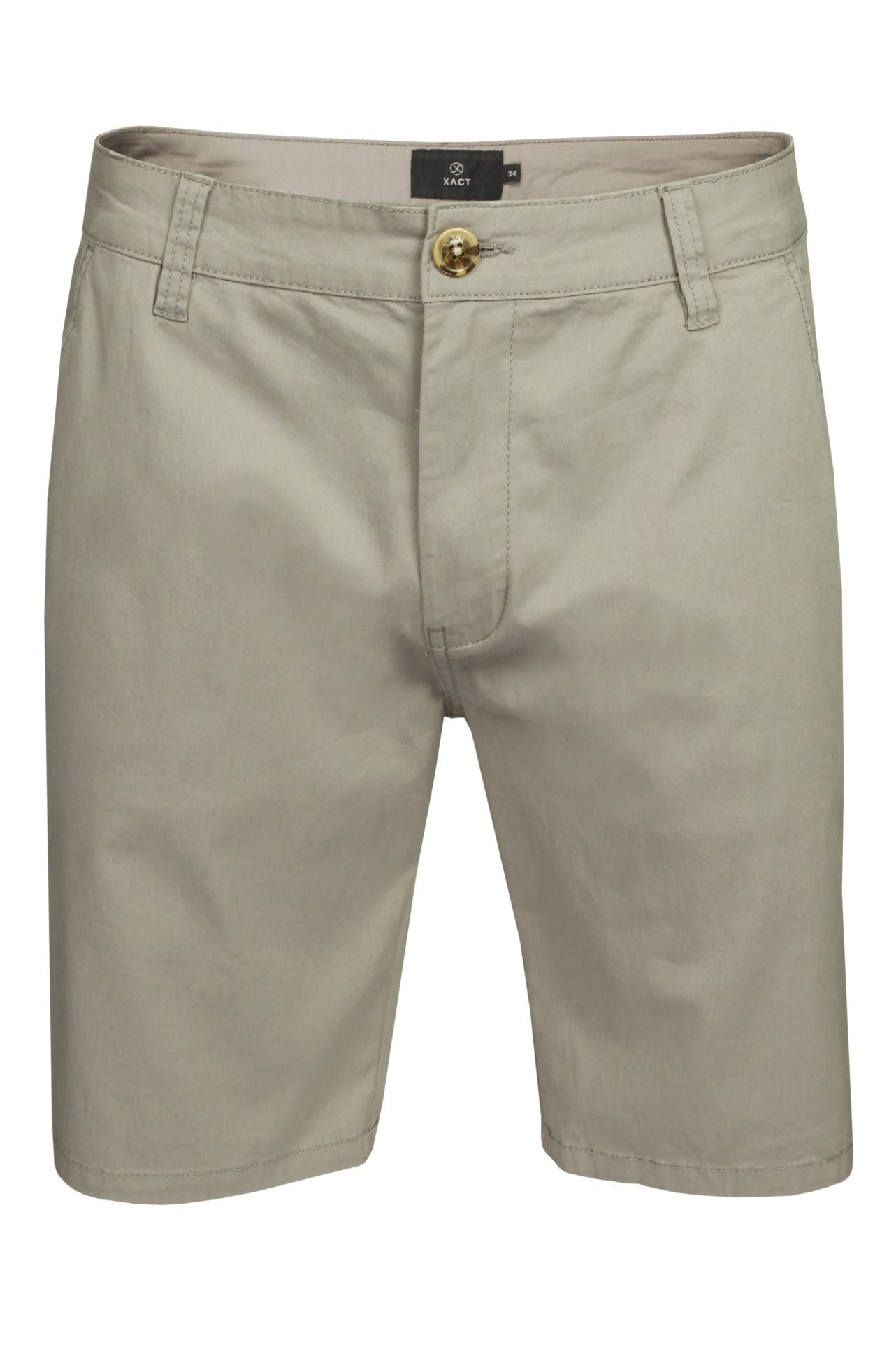 Xact Men's Cotton Stretch Chino Shorts (Frost Grey) 38