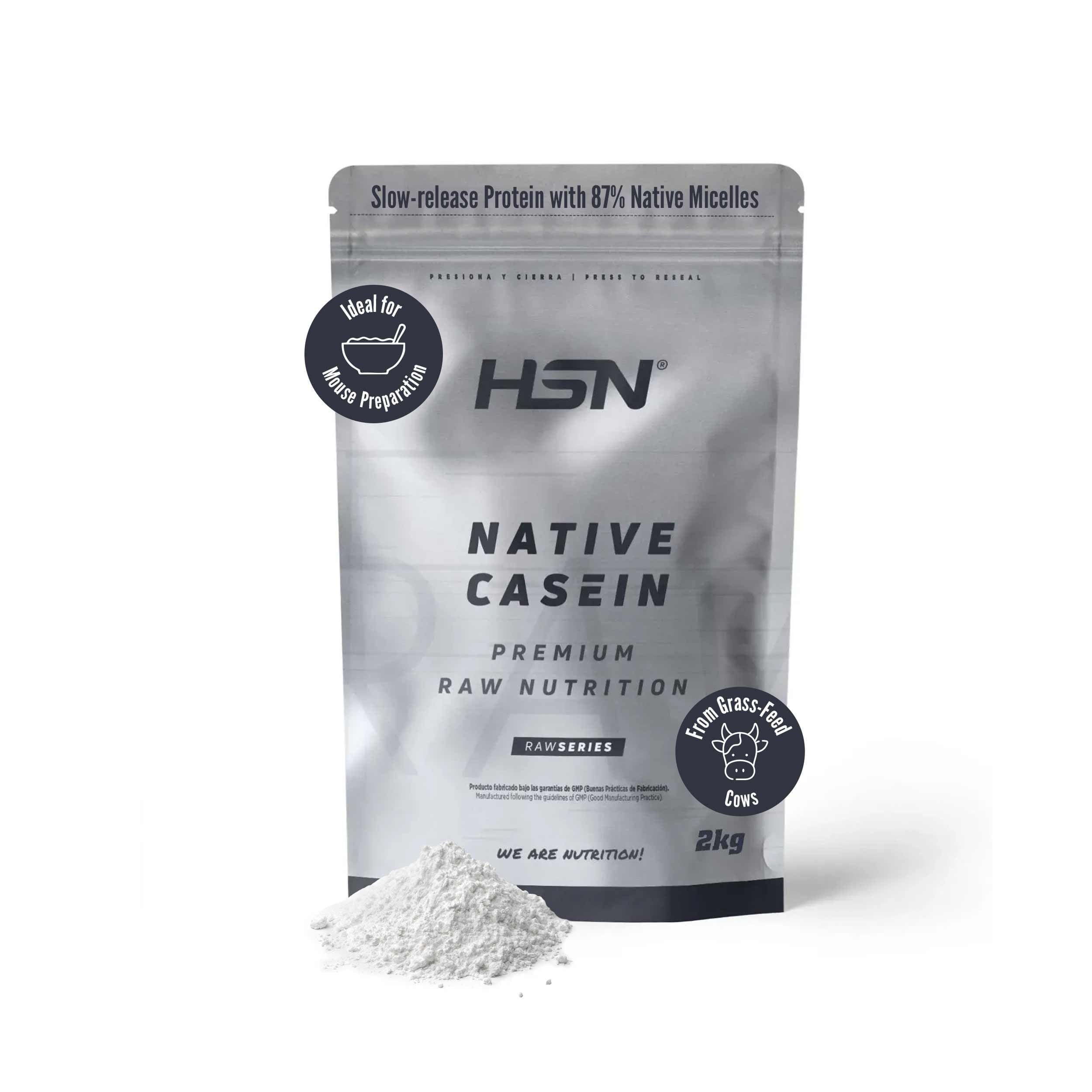 HSN Caséine micellaire indigène (87 % de micelles indigènes) | Neutre 2 kg | Lacprodan MicelPure d'Arla | Sans doseur | Non OGM, végétalien, sans gluten
