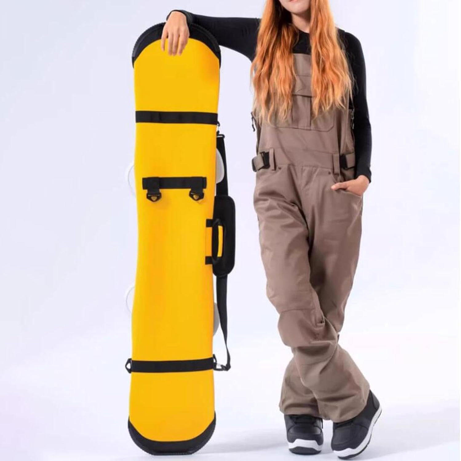 Snowboard Sleeve Soft Cover Ski Travel Bag Neoprene Material Portable Storage Case Shoulder Strap Suitable for Men And Women Traveling