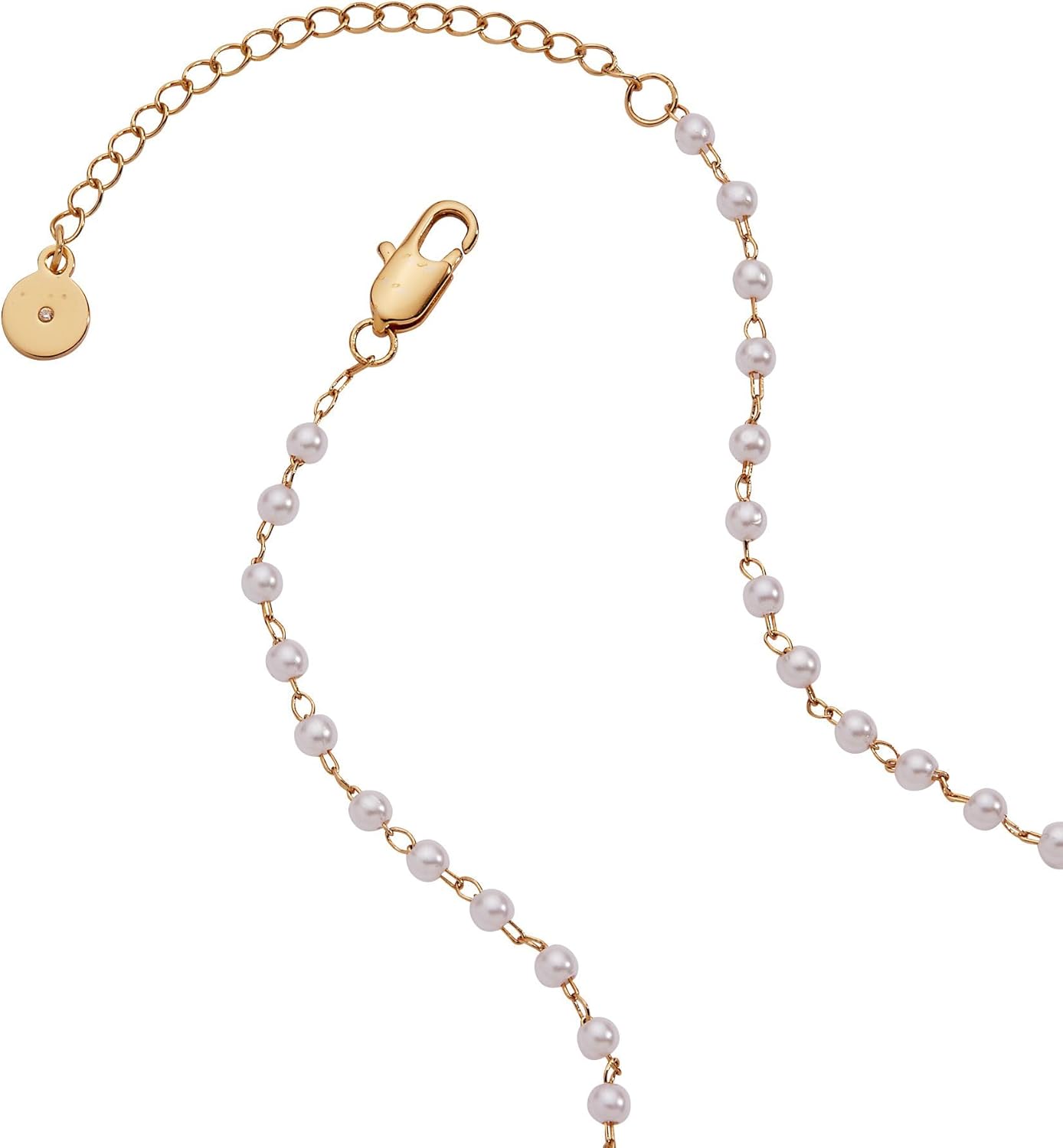 Alex and Ani Pearl Coquette Necklace, Shiny Gold