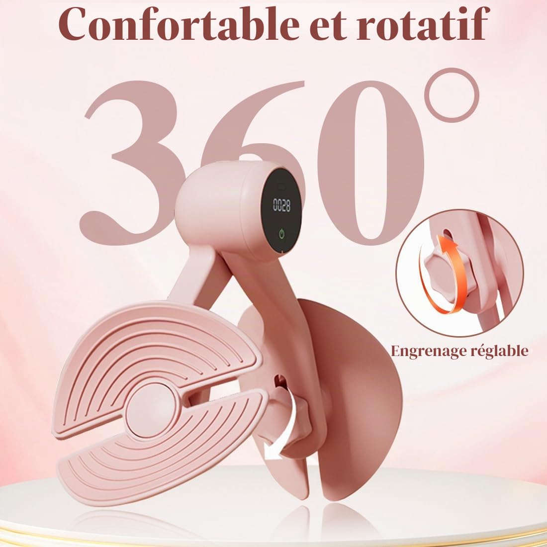 Appareil de musculation des cuisses et du plancher pelvien pour femmes et hommes, entraînement des muscles des hanches et du plancher pelvien, appareil d'entraînement des jambes pour la maison, les