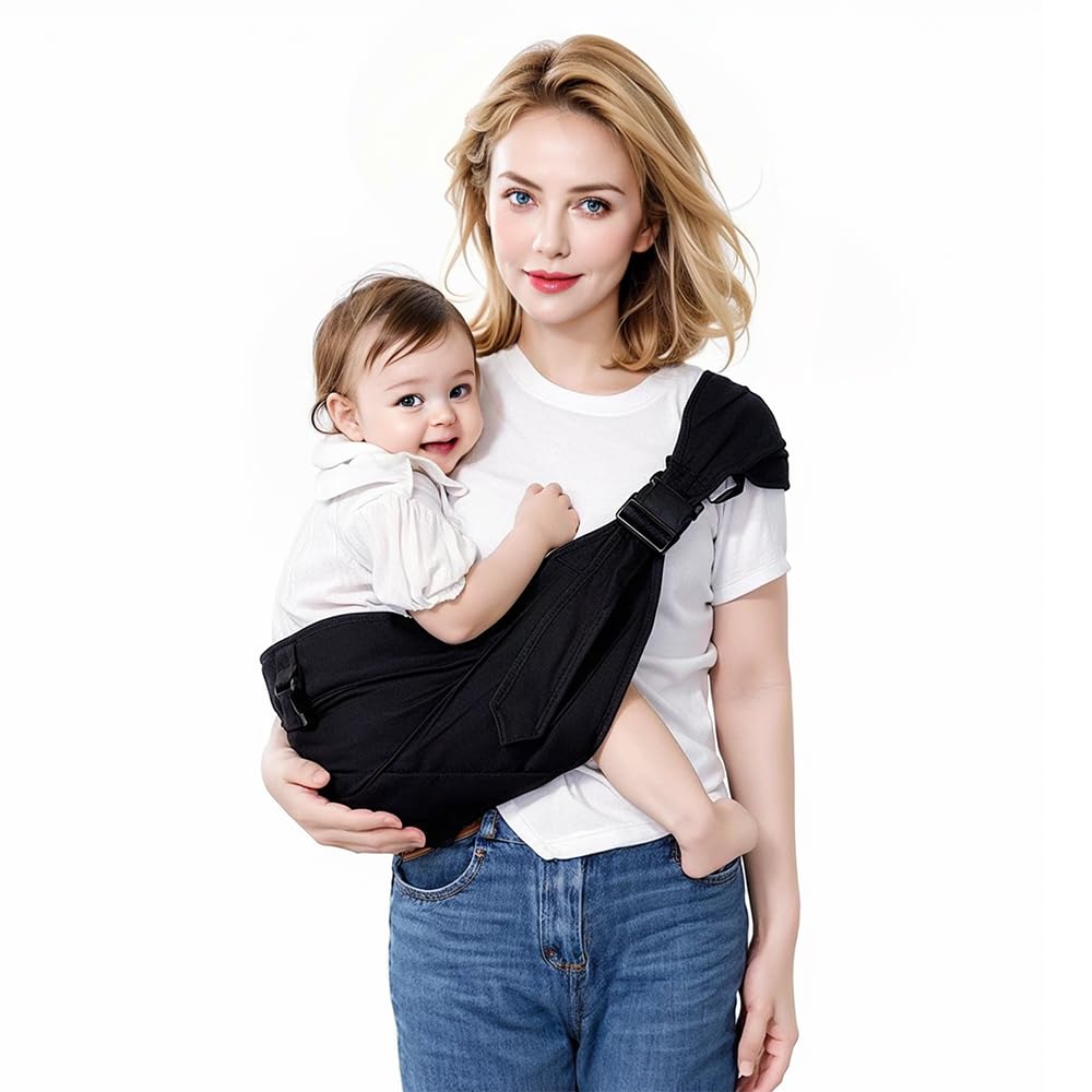 JOYNCLEON Baby Carrier Sling Newborn to Toddler Carrier,Side Toddler Carrier with Extra Wide Cozy Strap