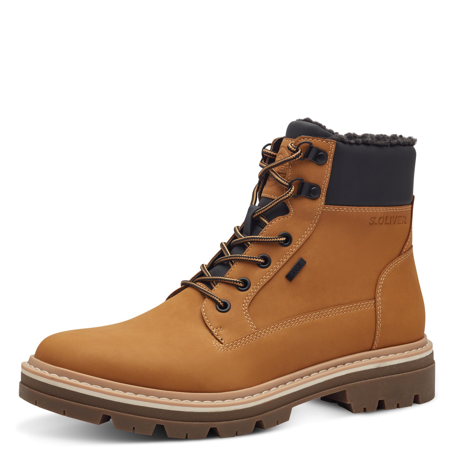 s.Oliver Men's Wl Lace Boot 5-16241-43 Snow, Corn, 7.5 UK