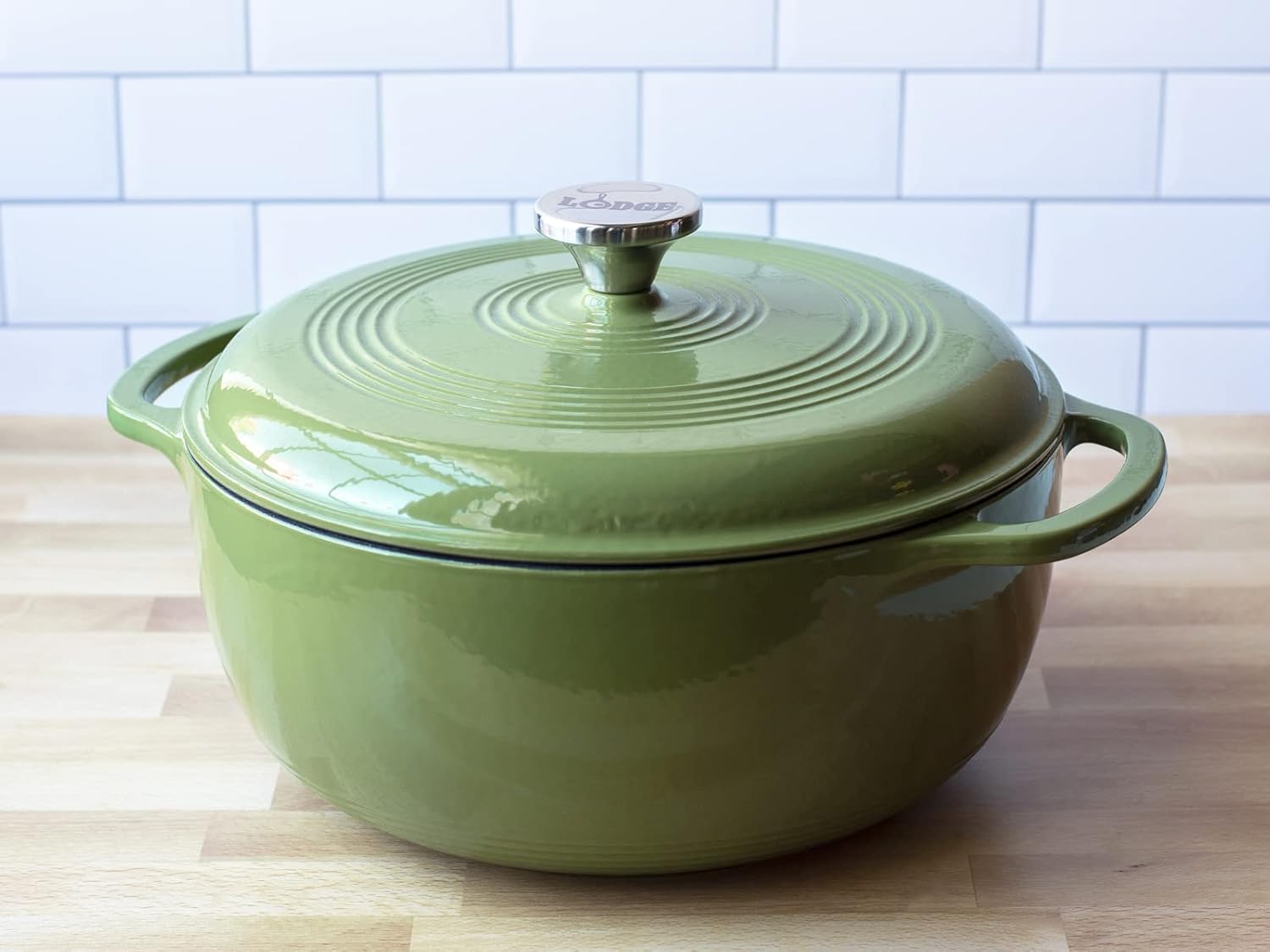 Lodge 6-Quart Enameled Cast Iron Dutch Oven with Lid – Dual Handles – Oven Safe up to 500°F and Suitable for Stovetop Use – Ideal for Marinating, Cooking, Baking, Refrigerating,... 9 Lodge 6-Quart Enameled Cast Iron Dutch Oven with Lid – Dual Handles – Oven Safe up to 500°F and Suitable for Stovetop Use – Ideal for Marinating, Cooking, Baking, Refrigerating,... - Image 9