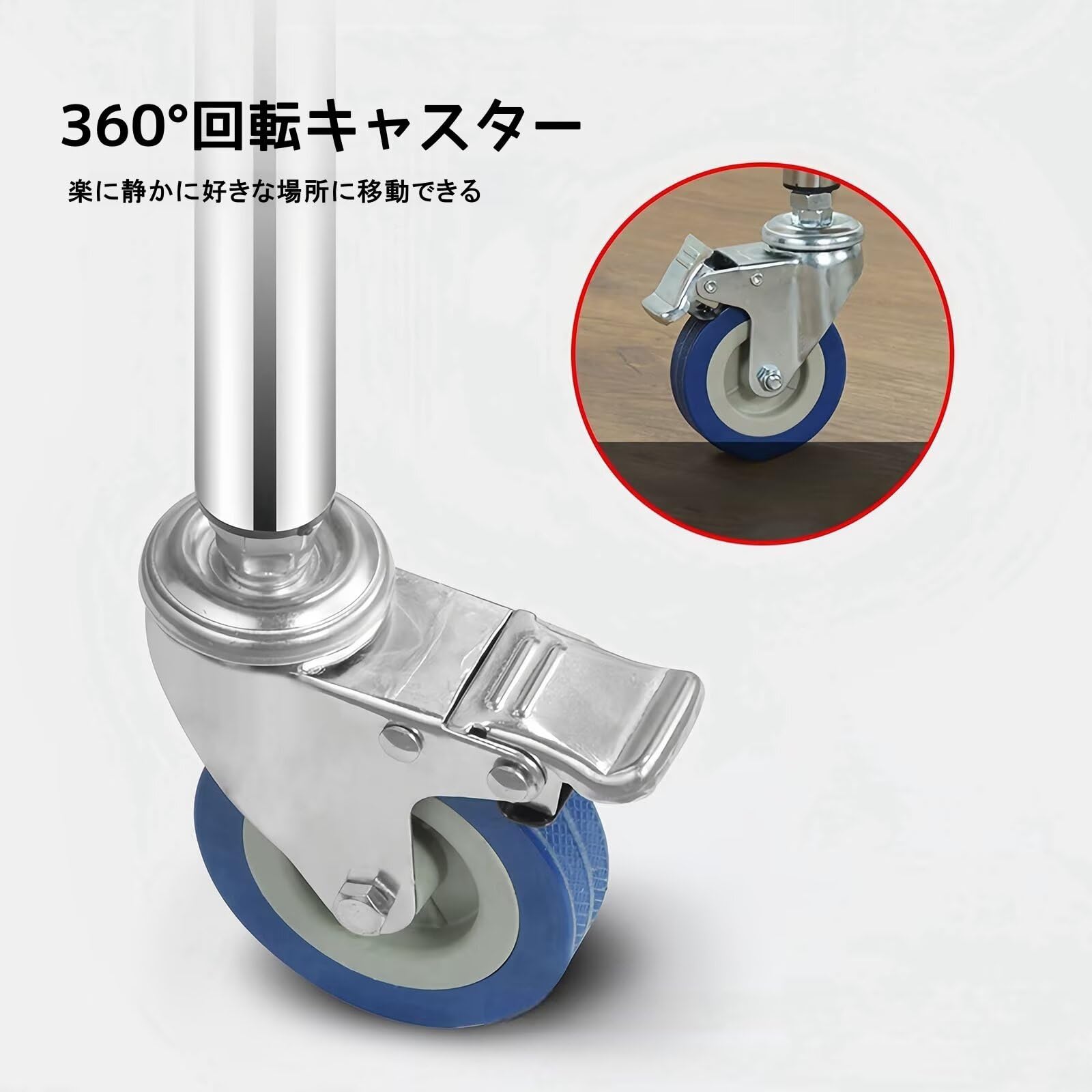 Amazon.co.jp: Tappros サービスワゴン キッチンワゴン ステンレス 