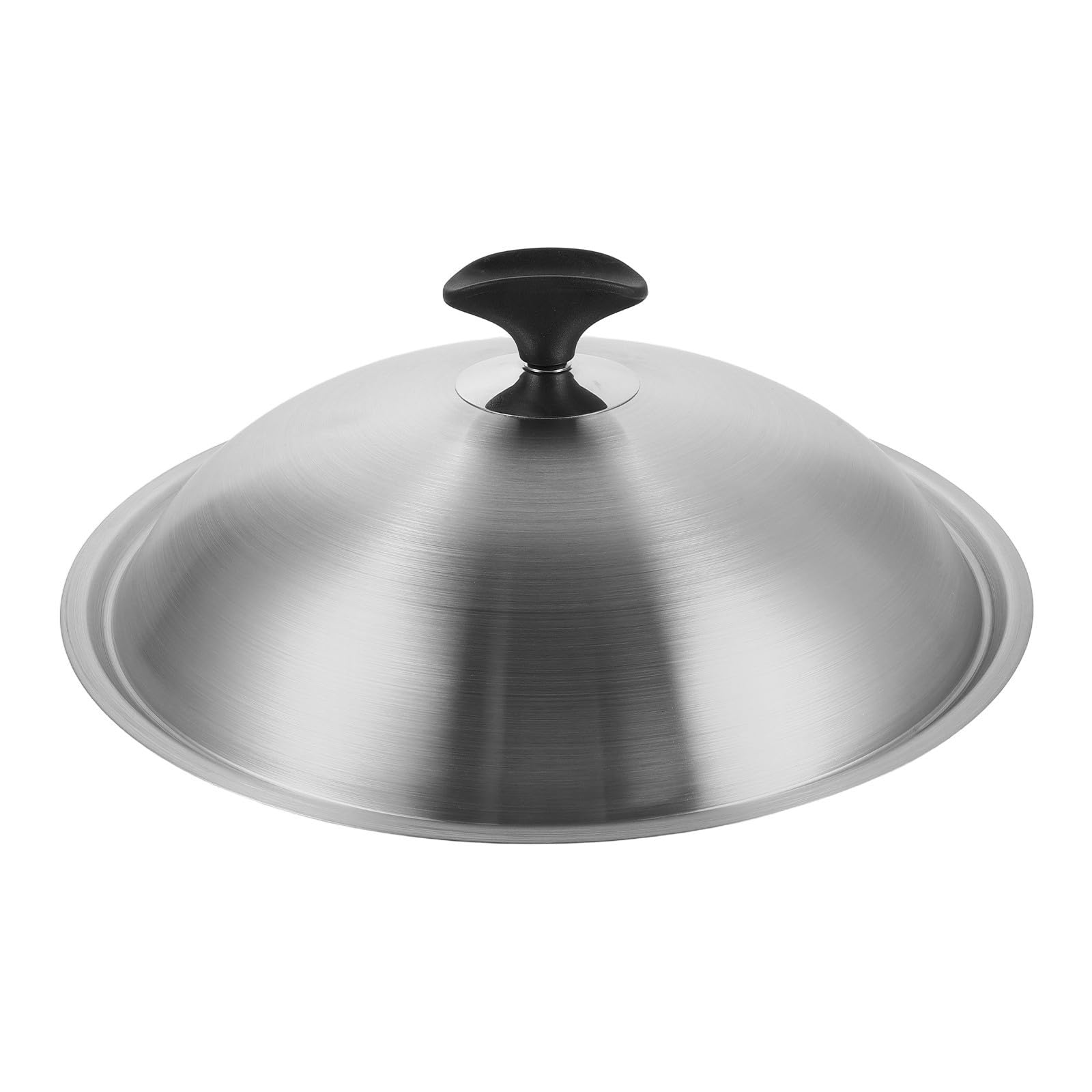 Kichvoe Coperchio per Pentola in Acciaio Inossidabile 30 Cm, Resistente alla Deformazione, Manico a Pomello, Adatto per Cucina e Pentole Domestiche